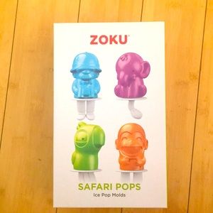 ZOKU SAFARI POP MOLDS NEW IN BOX (4) MOLDS